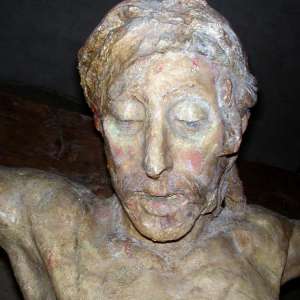 A detail of Donatello crucifix