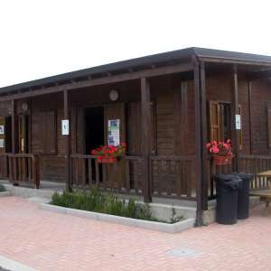 The visitor centre in the Gabbianello oasis
