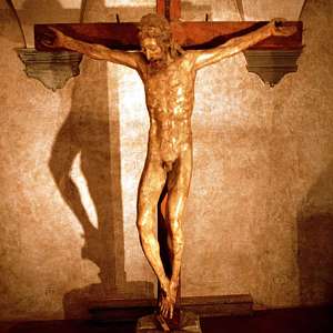 The Donatello wooden crucifix in Bosco ai Frati Convent (San Piero a Sieve)