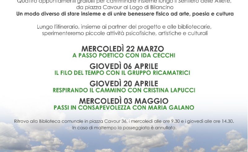 Locandina camminate
