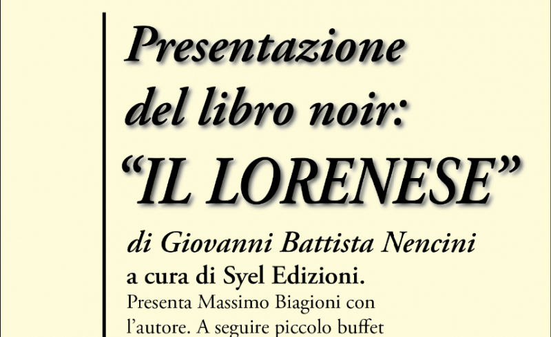 presentazione libro Il Lorenese