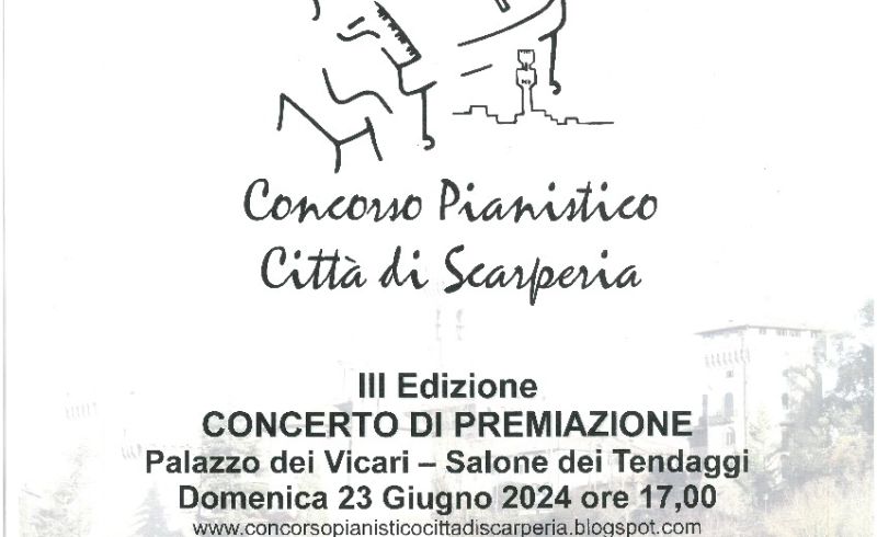 Concorso Pianistico Città di Scarperia - Concerto finale