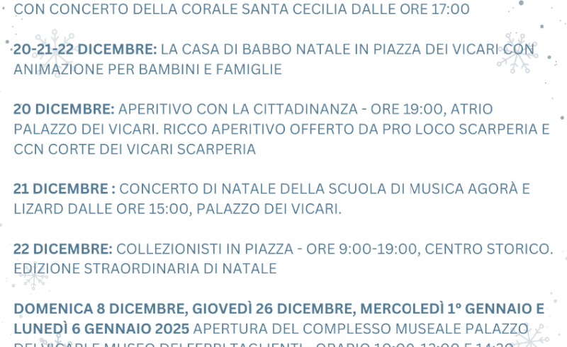 Dicembre a Scarperia 