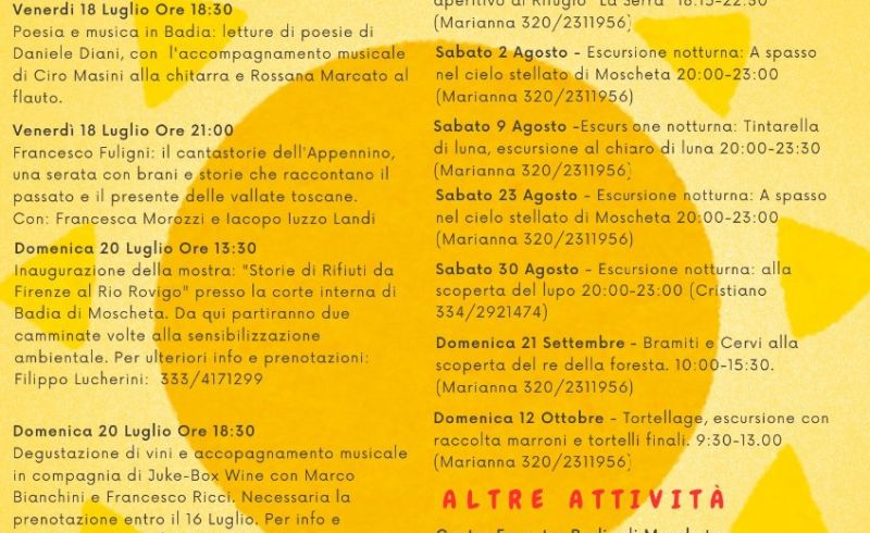 Estate a Moscheta 2025