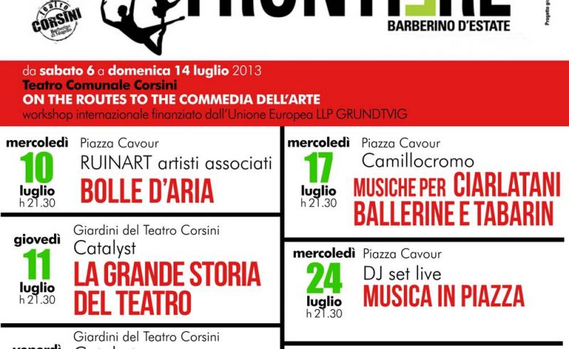 24th and 31st JULY - SENZA FRONTIERE FESTIVAL