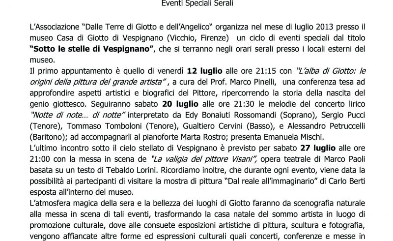 12-20-27/07 - UNDER THE STARS OF VESPIGNANO