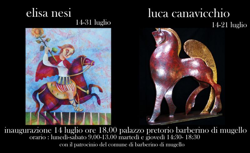 from July 14th to 31st - PAINTING AND SCULPTURE EXHIBITION IN BARBERINO